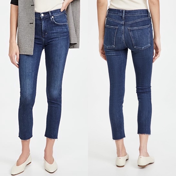 Agolde Denim - Agolde Sophie Crop Raw Hem High Rise Jeans, 25